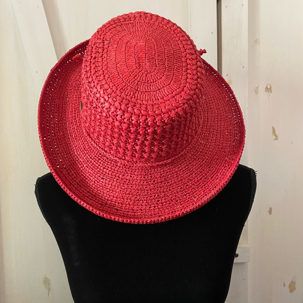 Scala Collection Raffia Straw Summer Sun Hat - Picture 6 of 10